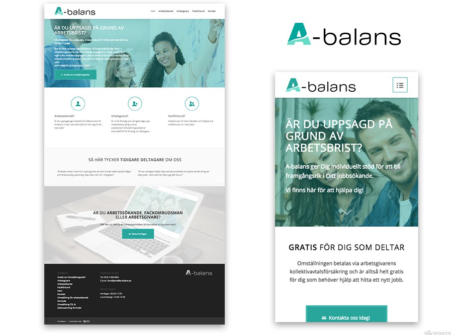 Apparenza skapar ny hemsida och grafisk profil för A-Balans